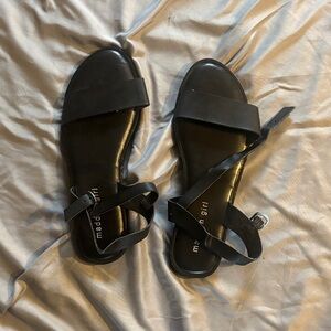 Madden Girl Black Strappy Sandals